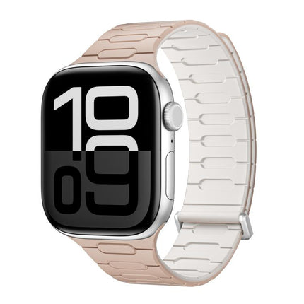 I-Shaped Magnetic Silicone Watch Band, For Apple Watch 46mm / 49mm / 45mm / 44mm, For Apple Watch 42mm / 41mm / 40mm / 38mm - DealBuddy