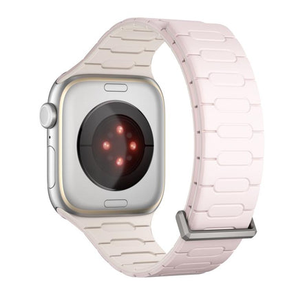 I-Shaped Magnetic Silicone Watch Band, For Apple Watch 46mm / 49mm / 45mm / 44mm, For Apple Watch 42mm / 41mm / 40mm / 38mm - DealBuddy