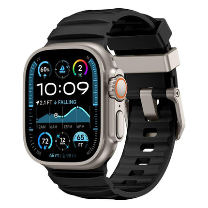Rock-Peak Silicone Watch Band, For Apple Watch 46mm / 49mm / 45mm / 44mm - DealBuddy
