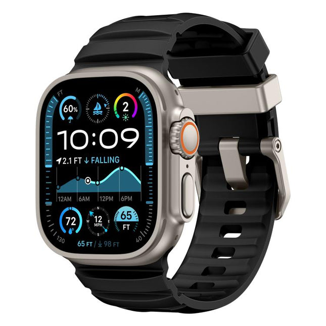 Rock-Peak Silicone Watch Band, For Apple Watch 46mm / 49mm / 45mm / 44mm - DealBuddy