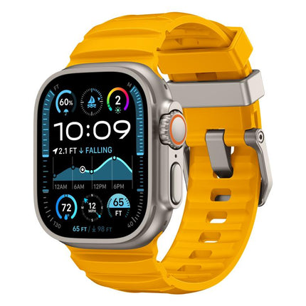 Rock-Peak Silicone Watch Band, For Apple Watch 46mm / 49mm / 45mm / 44mm - DealBuddy