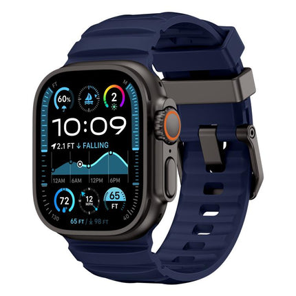 Rock-Peak Silicone Watch Band, For Apple Watch 46mm / 49mm / 45mm / 44mm - DealBuddy
