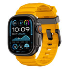 For Apple Watch 46mm / 49mm / 45mm / 44mm / Black Yellow