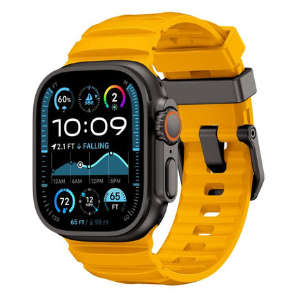 Rock-Peak Silicone Watch Band, For Apple Watch 46mm / 49mm / 45mm / 44mm - DealBuddy