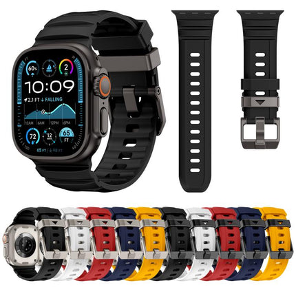 Rock-Peak Silicone Watch Band, For Apple Watch 46mm / 49mm / 45mm / 44mm - DealBuddy