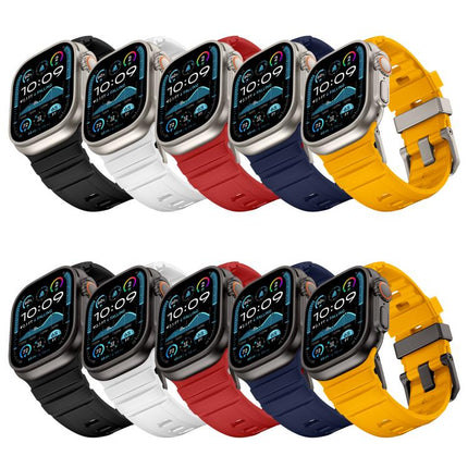 Rock-Peak Silicone Watch Band, For Apple Watch 46mm / 49mm / 45mm / 44mm - DealBuddy