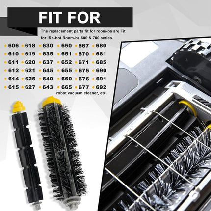 JUNSUNMAY Sweeper Main Clean Brush for iRobot Roomba 600 Series