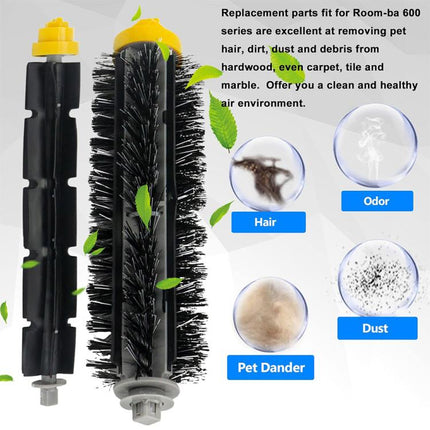 JUNSUNMAY Sweeper Main Clean Brush for iRobot Roomba 600 Series