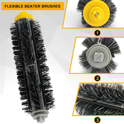 JUNSUNMAY Sweeper Main Clean Brush for iRobot Roomba 600 Series