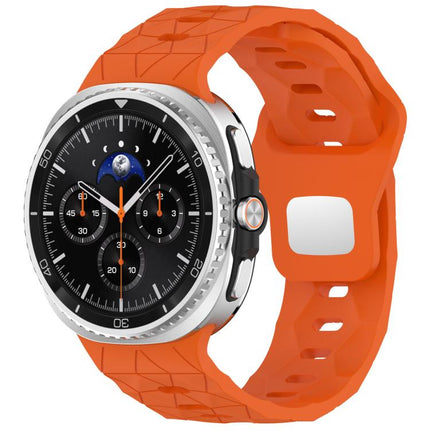 Football Texture Reverse Steel Buckle Silicone Watch Band, For Samsung Galaxy Watch8 / Watch8 Classic - DealBuddy