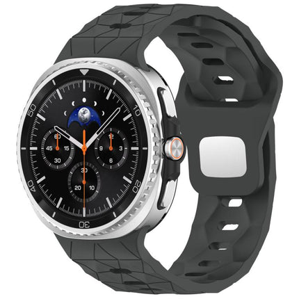 Football Texture Reverse Steel Buckle Silicone Watch Band, For Samsung Galaxy Watch8 / Watch8 Classic - DealBuddy
