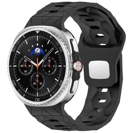 Football Texture Reverse Steel Buckle Silicone Watch Band