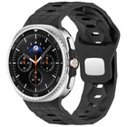 Football Texture Reverse Steel Buckle Silicone Watch Band