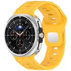 Football Texture Reverse Steel Buckle Silicone Watch Band