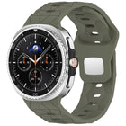 Football Texture Reverse Steel Buckle Silicone Watch Band, For Samsung Galaxy Watch8 / Watch8 Classic - DealBuddy