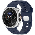 Football Texture Reverse Steel Buckle Silicone Watch Band