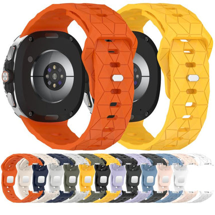 Football Texture Reverse Steel Buckle Silicone Watch Band, For Samsung Galaxy Watch8 / Watch8 Classic - DealBuddy