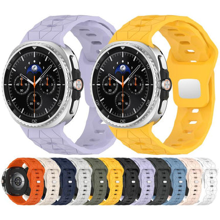 Football Texture Reverse Steel Buckle Silicone Watch Band, For Samsung Galaxy Watch8 / Watch8 Classic - DealBuddy