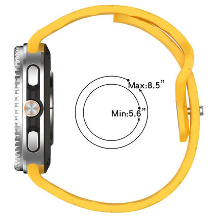 Football Texture Reverse Steel Buckle Silicone Watch Band, For Samsung Galaxy Watch8 / Watch8 Classic - DealBuddy