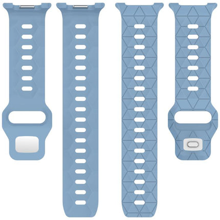 Football Texture Reverse Steel Buckle Silicone Watch Band
