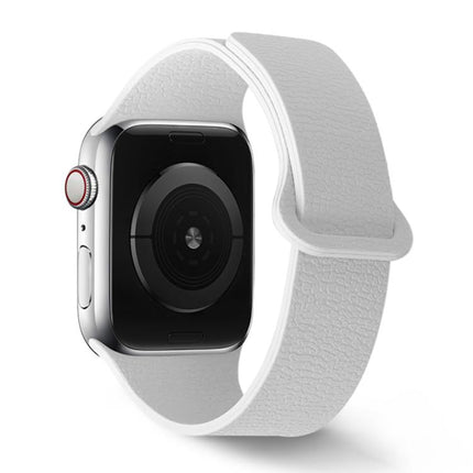Lychee Pattern Magnetic Loop Silicone Watch Band, For Apple Watch 46mm / 49mm / 45mm / 44mm, For Apple Watch 42mm / 41mm / 40mm / 38mm - DealBuddy