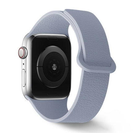Lychee Pattern Magnetic Loop Silicone Watch Band, For Apple Watch 46mm / 49mm / 45mm / 44mm, For Apple Watch 42mm / 41mm / 40mm / 38mm - DealBuddy
