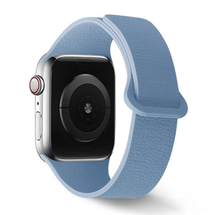 Lychee Pattern Magnetic Loop Silicone Watch Band, For Apple Watch 46mm / 49mm / 45mm / 44mm, For Apple Watch 42mm / 41mm / 40mm / 38mm - DealBuddy