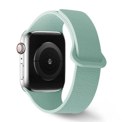 Lychee Pattern Magnetic Loop Silicone Watch Band, For Apple Watch 46mm / 49mm / 45mm / 44mm, For Apple Watch 42mm / 41mm / 40mm / 38mm - DealBuddy