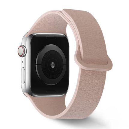Lychee Pattern Magnetic Loop Silicone Watch Band, For Apple Watch 46mm / 49mm / 45mm / 44mm, For Apple Watch 42mm / 41mm / 40mm / 38mm - DealBuddy
