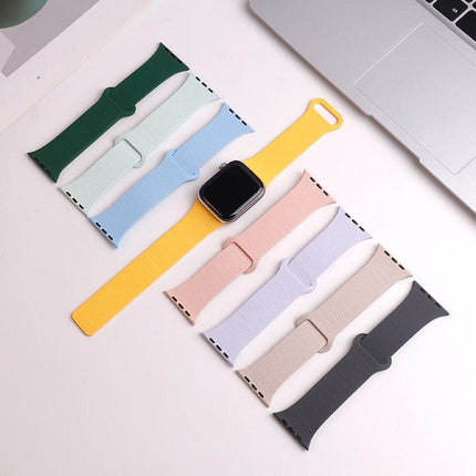 Lychee Pattern Magnetic Loop Silicone Watch Band - DealBuddy