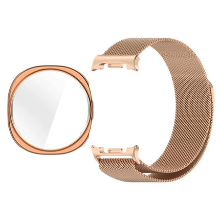 Full Coverage TPU Protective Cover Milanese Magnetic Metal Watch Band