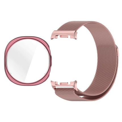 Full Coverage TPU Protective Cover Milanese Magnetic Metal Watch Band