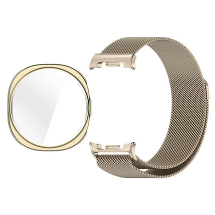 Full Coverage TPU Protective Cover Milanese Magnetic Metal Watch Band, For Samsung Galaxy Watch8 44mm, For Samsung Galaxy Watch8 40mm - DealBuddy