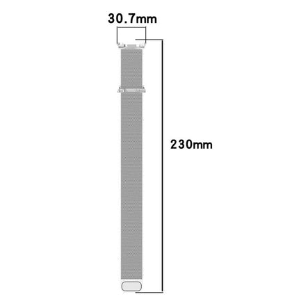 Full Coverage TPU Protective Cover Milanese Magnetic Metal Watch Band
