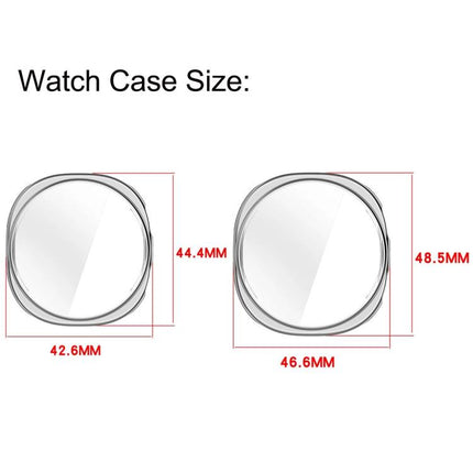 Full Coverage TPU Protective Cover Milanese Magnetic Metal Watch Band