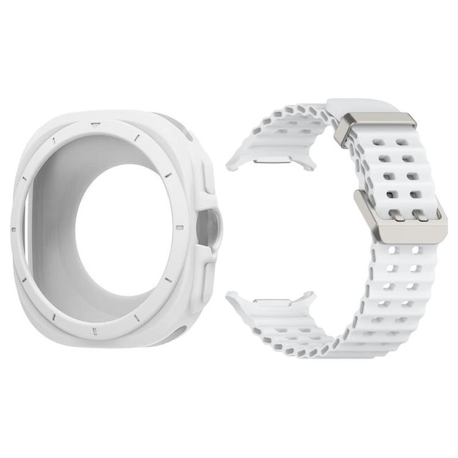 Silicone Watch Cover Marine Dual Buckle Silicone Watch Band, For Samsung Galaxy Watch 47mm / Ultra 2025 - DealBuddy