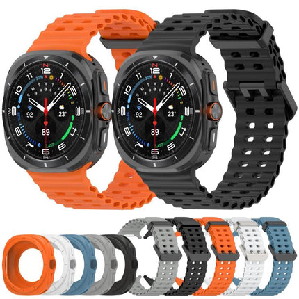 Silicone Watch Cover Marine Dual Buckle Silicone Watch Band, For Samsung Galaxy Watch 47mm / Ultra 2025 - DealBuddy