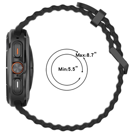 Silicone Watch Cover Marine Dual Buckle Silicone Watch Band