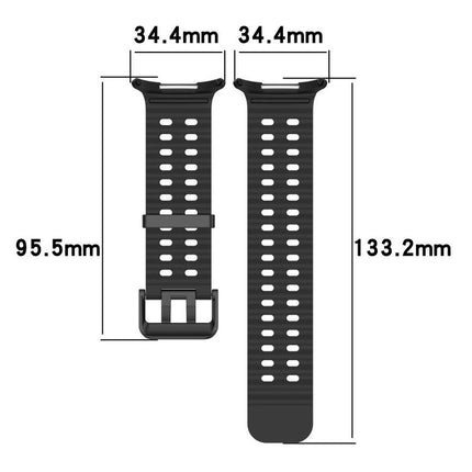 Silicone Watch Cover Marine Dual Buckle Silicone Watch Band