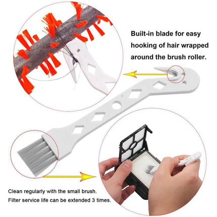 JUNSUNMAY 2pcs Replacement Brush Roll for Bissell CrossWave Vacuum Cleaner 1866 / 1868