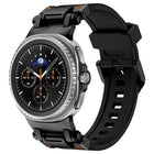 Explorer Metal Connector Silicone Watch Band