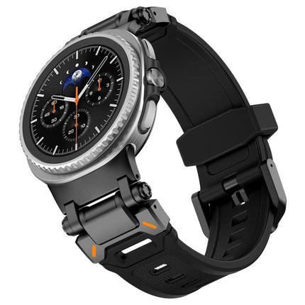 Explorer Metal Connector Silicone Watch Band