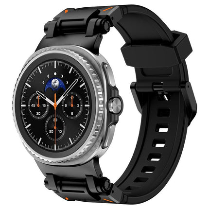 Explorer Metal Connector Silicone Watch Band, For Samsung Galaxy Watch8 / Watch8 Classic - DealBuddy