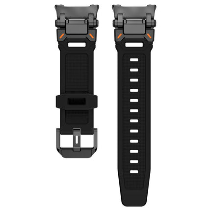 Explorer Metal Connector Silicone Watch Band