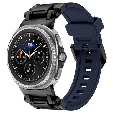 Explorer Metal Connector Silicone Watch Band