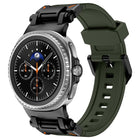 Explorer Metal Connector Silicone Watch Band