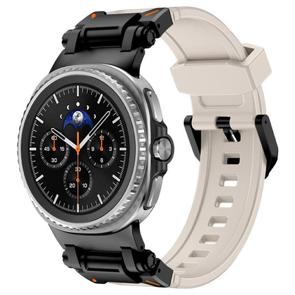 Explorer Metal Connector Silicone Watch Band, For Samsung Galaxy Watch8 / Watch8 Classic - DealBuddy