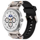 Explorer Metal Connector Silicone Watch Band