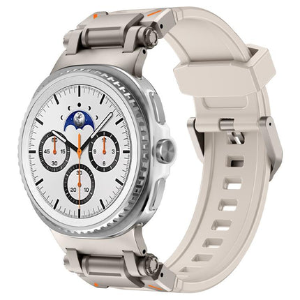 Explorer Metal Connector Silicone Watch Band