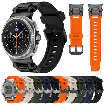 Explorer Metal Connector Silicone Watch Band